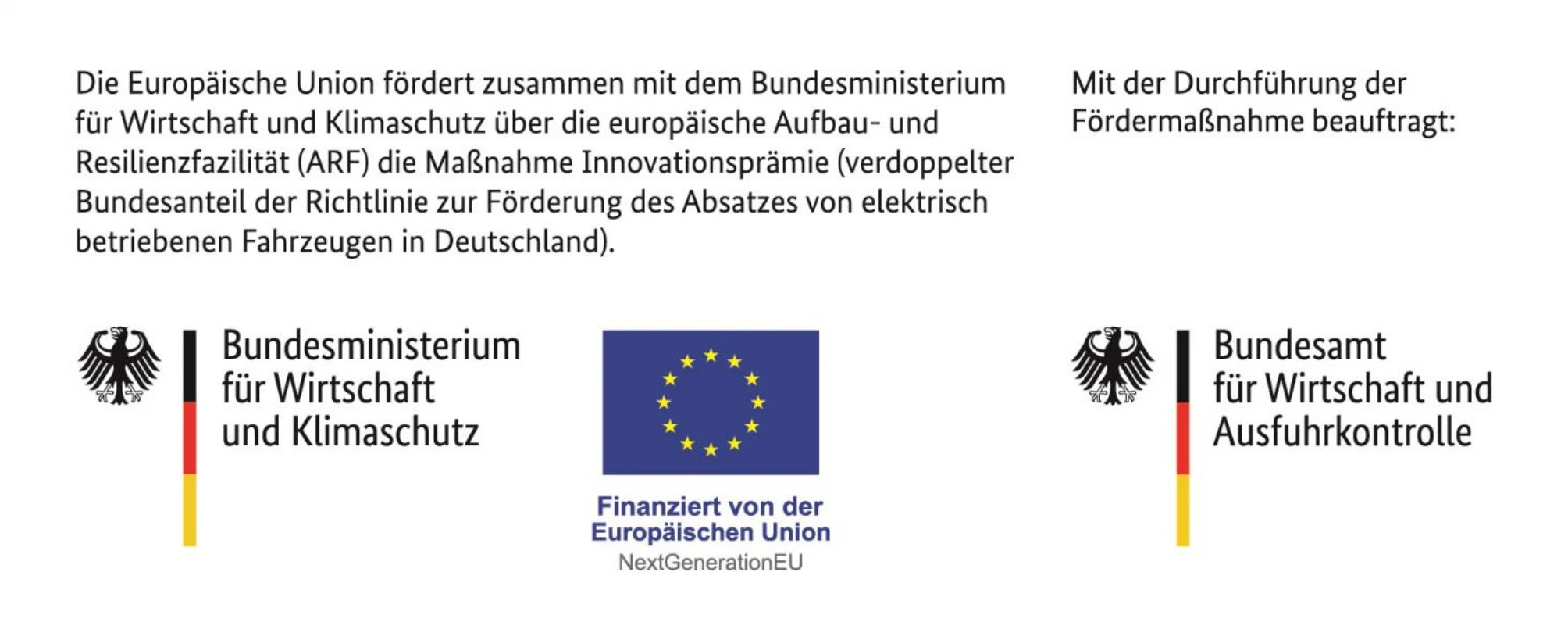 The European Union promotes together with the Federal Ministry of Economics and Climate Protection