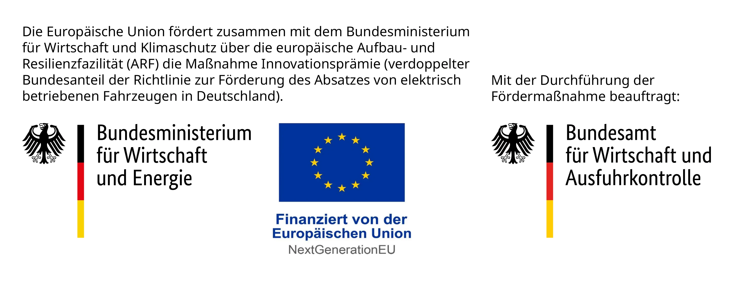 The European Union promotes together with the Federal Ministry of Economics and Climate Protection